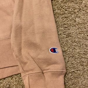 Blush pink champion hoodie